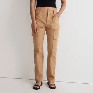 MADEWELL The Curvy Garment-Dyed '90s Straight Cargo Pant NWT